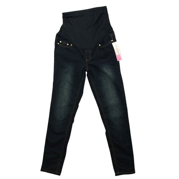 Oh Mamma Maternity Jeans Pull-On Stretch Denim - Picture 1 of 10